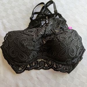 PINK szS black lace   J13-8HAT